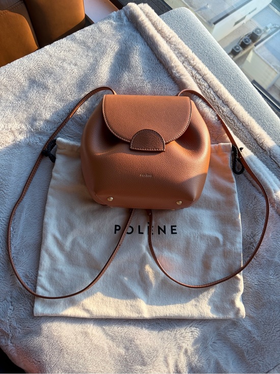 Polene Handbags - Polène Numéro Un Mini Backpack Convertible 3-Way Caramel Tan
